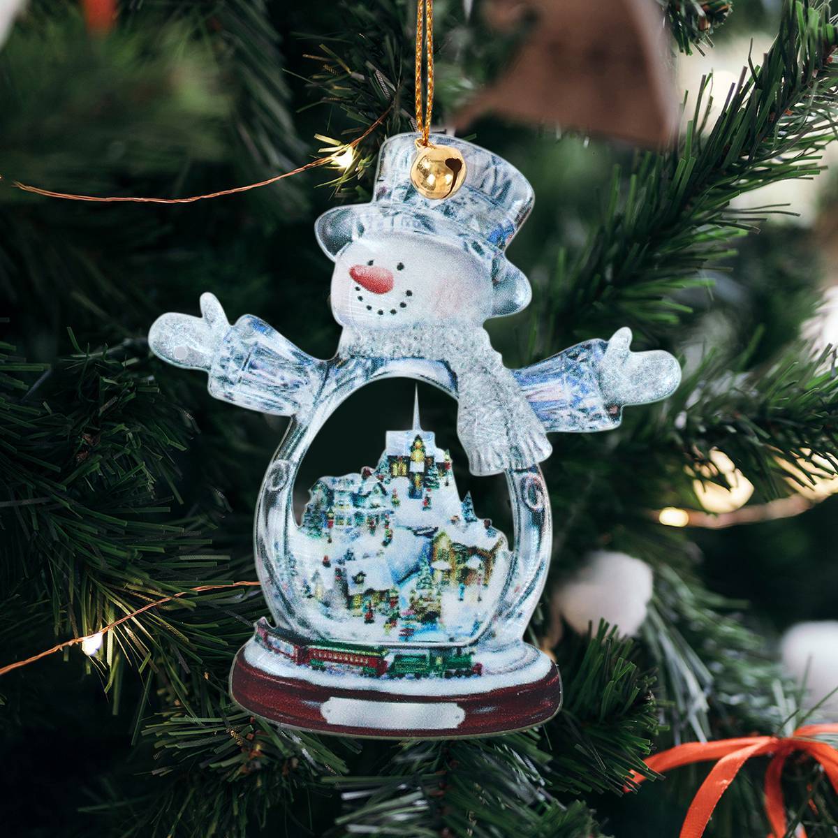 New Tree Acrylic Snowman Hanging Pendant Christmas Decoration For Home Xmas Cristmas Gifts Navidad Natal New Year