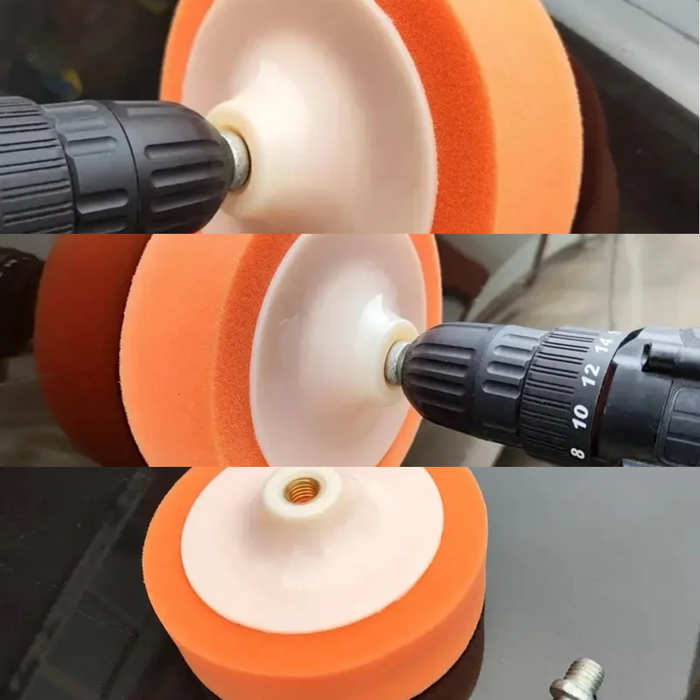 New 1Pc Pads Polisher Sponge Polishing Buffing Wa Pad Wheel For Car Washer Accessories With K Rod