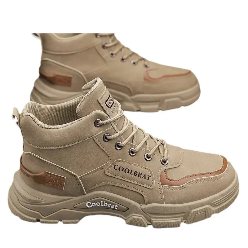 Mens Four Seasons Short Boots British Fashion Anti slip Comfortable Mountain Boots Sports and Leisure Shoes 241031