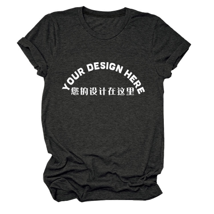 Designer DIY Pattern Printed T-shirt Small Batch Stable Short Sleeve Top