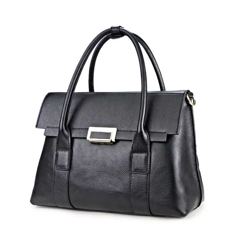 2024 New Women's Simple Fashion Business Commuting Solid Color Shoulder Bag Large Capacity Versatile Handbag