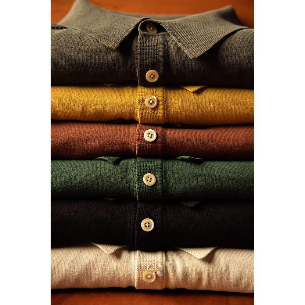 Red Tornado Casual Polo Shirt Vintage Fashion Men's Short Sleeve Cotton T-Shirt