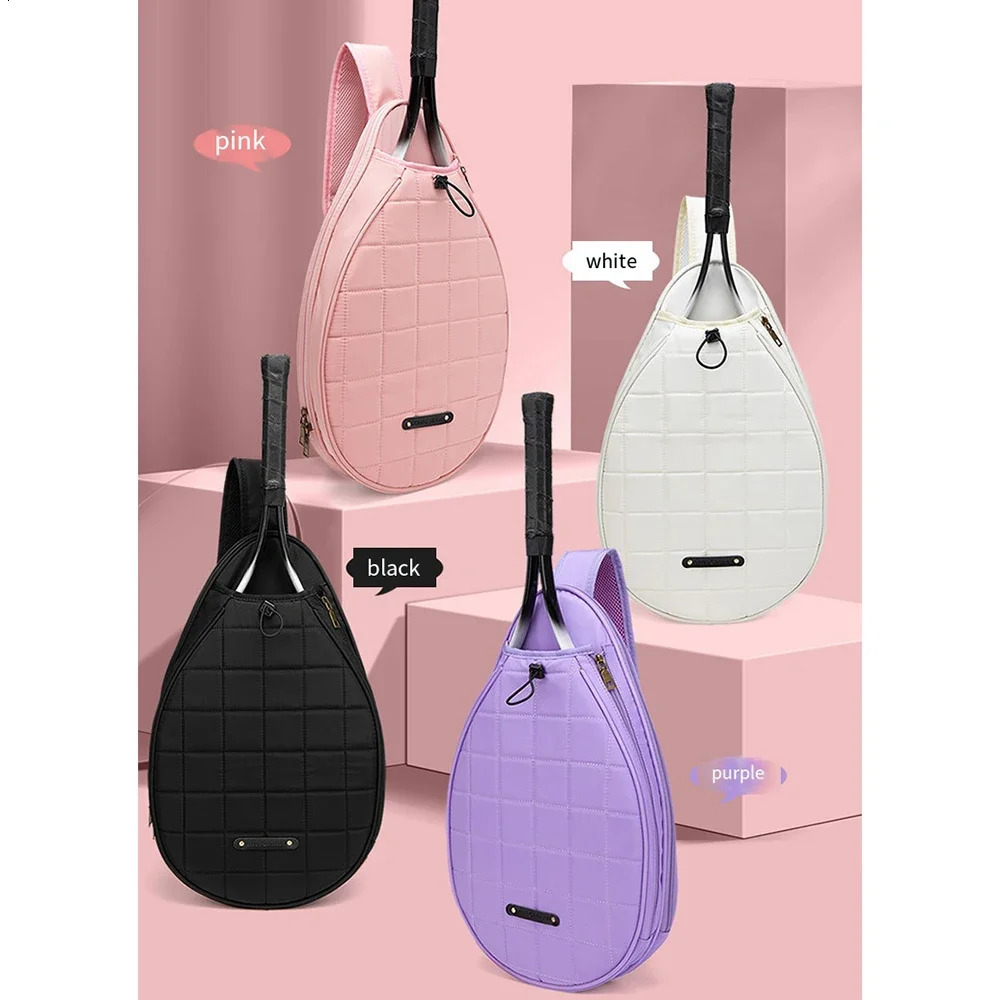 Lightweight Waterproof Large Capacity Tennis Rackets Bag Badminton Gym Backpack Squash Racquet Shoulder Bag Durable Fashion 241031