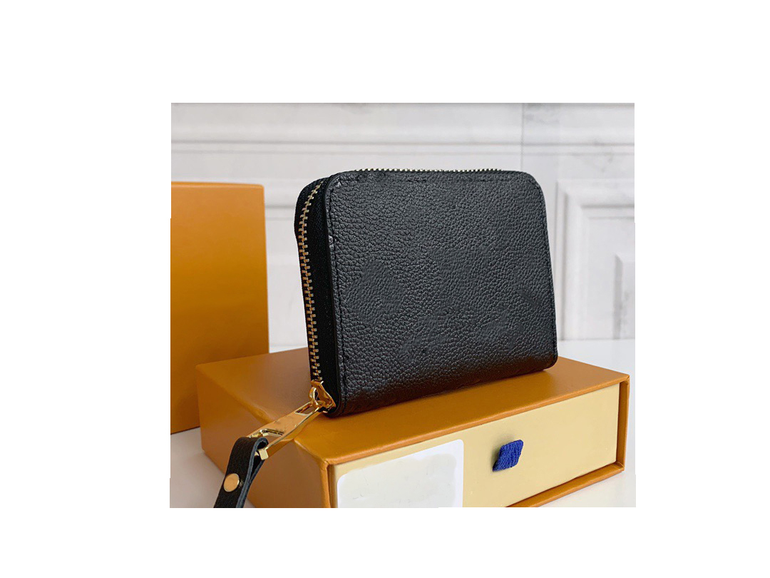 High Quality Luxurys Designers Purses Wallets Purses Fashion Short ZIPPY Wallet Embossing Classic Zipper Pocket Bag Zip coin Purse