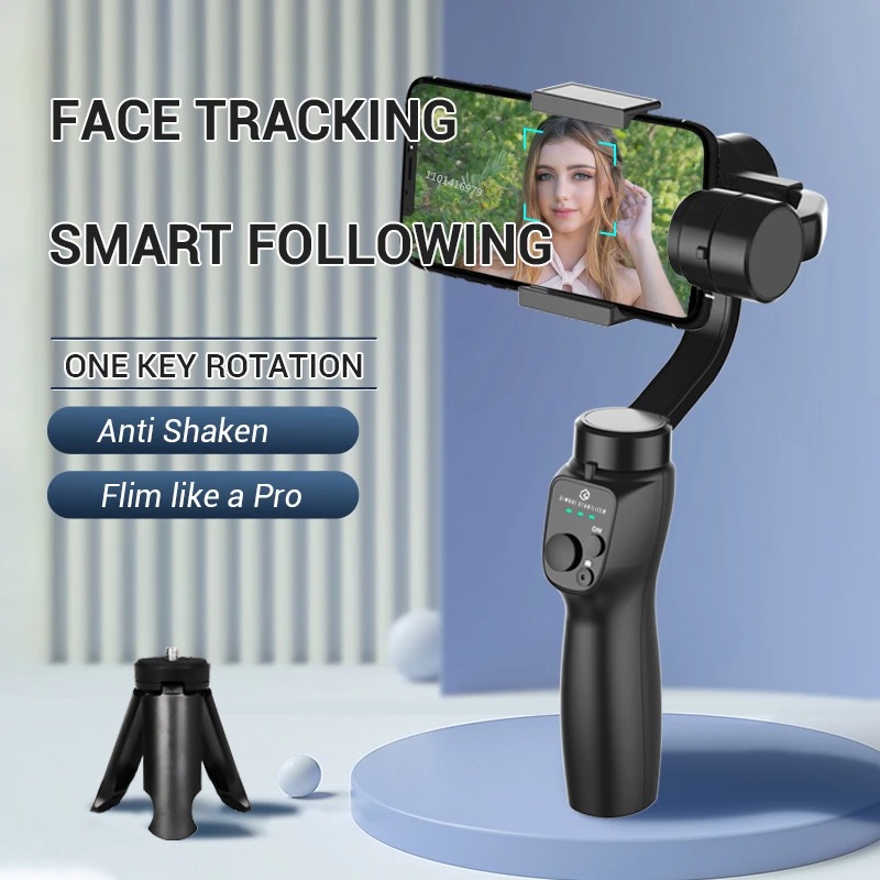 2024 New F10 3 Axis Anti Shake Handheld Gimbal Phone Video Record Vlog Stabilizer For iphone 15 Smartphone