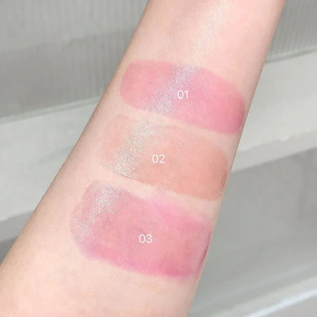 Monochrome Jelly Blush Stick Water Jelly Tint Stick Long-lasting Cheek Makeup Hydrating Stain Face Tint Milk Jelly Lip Gloss 241031