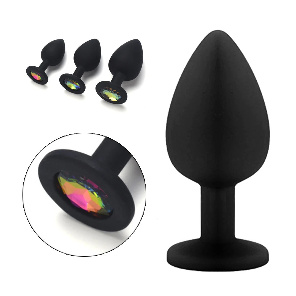 3 Sizes Sex Shop Adult Silicone Jewelry Anal Trainer Sex Prostate Back Yard Toy Anal Butt Plug for Women Man Couple Gay Unisex 241031