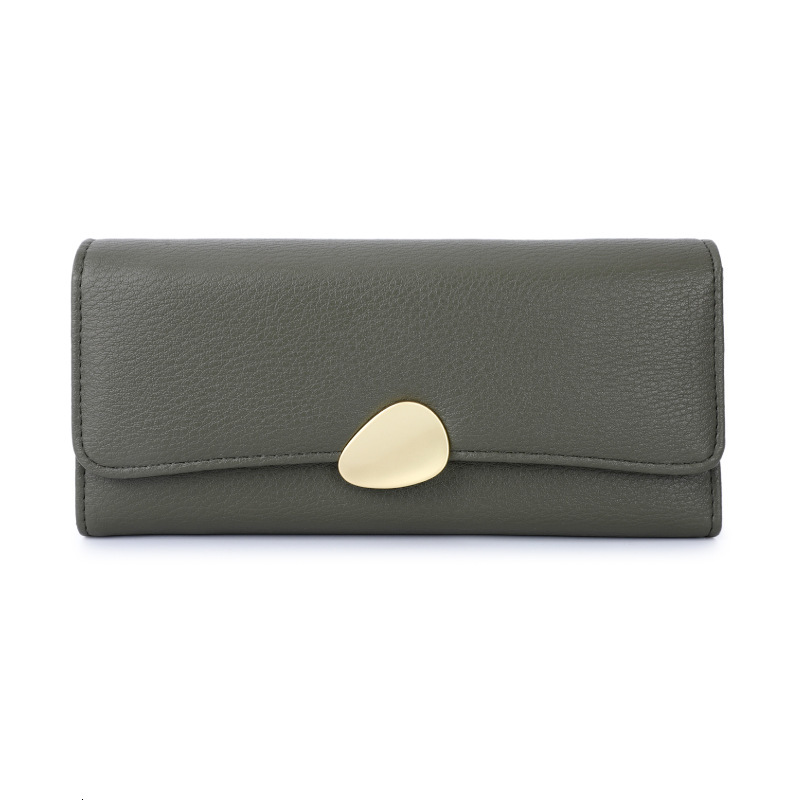 New designer Tailian classic lychee three fold wallet long women's handbag wallet
