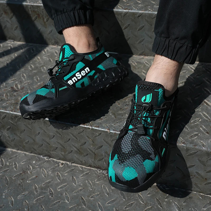 Work Sneakers Steel Toe Shoes Men Safety Shoes Puncture-Proof Work Shoes Boots Indestructible Footwear Security Lightweight 241031