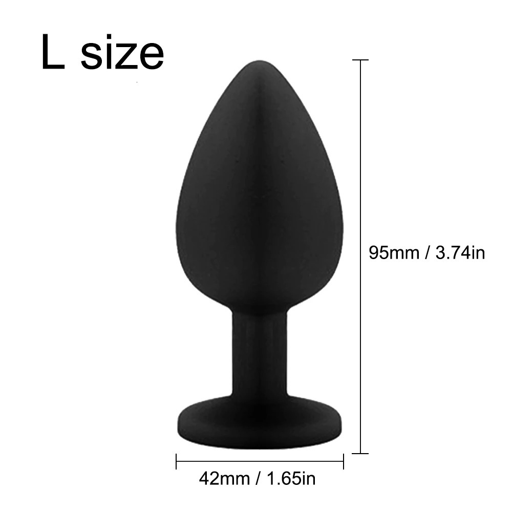 3 Sizes Sex Shop Adult Silicone Jewelry Anal Trainer Sex Prostate Back Yard Toy Anal Butt Plug for Women Man Couple Gay Unisex 241031