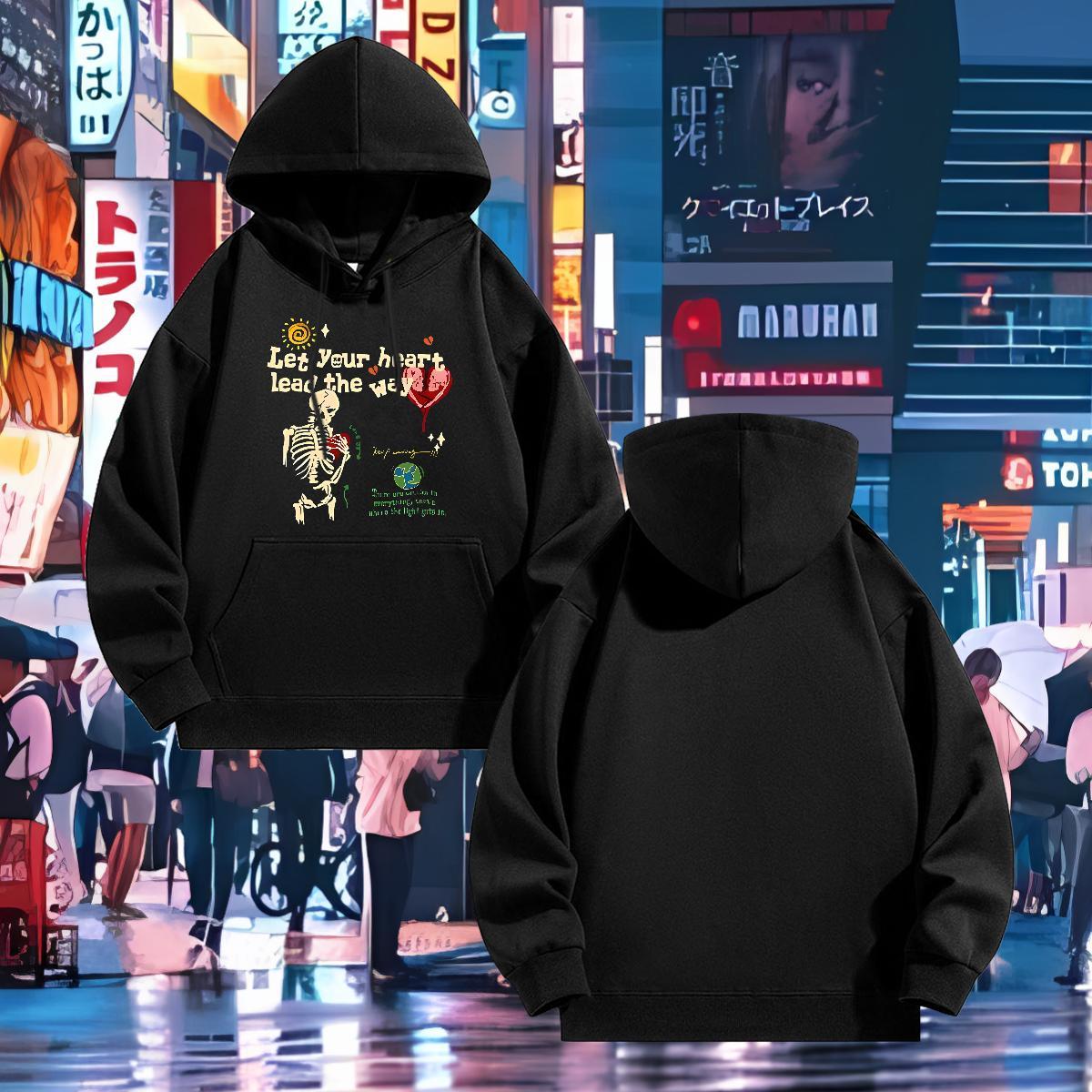 Classic Casual Man Hoodie Breathable TOP Quality Mens Hoodie Daily Outfit Tops Hoody DIY Anime Warm Fleece