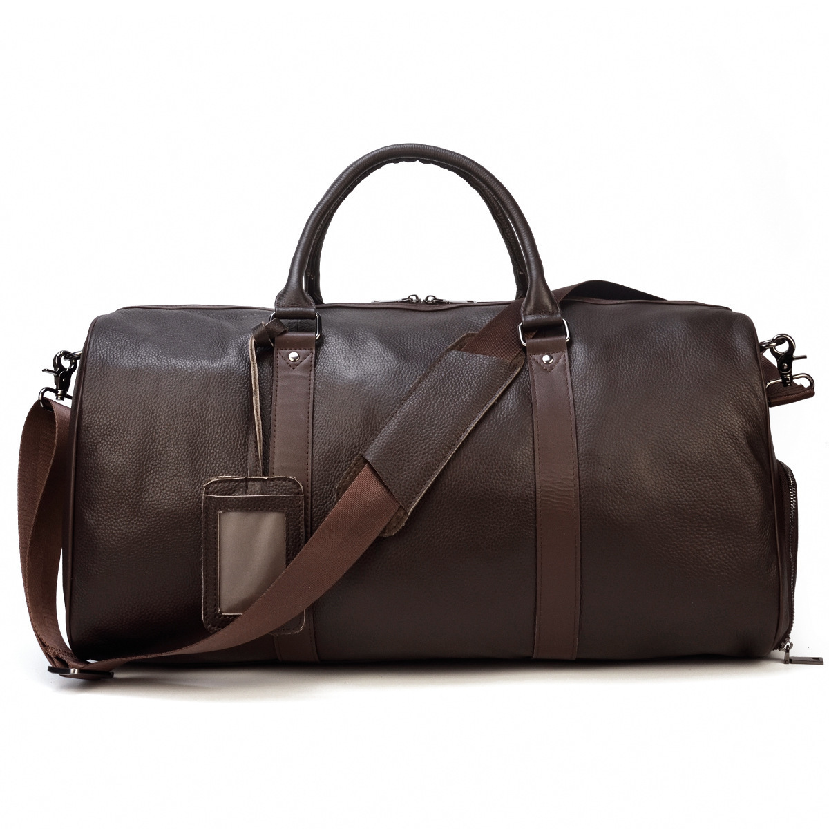 Fashion Genuine Duffel Big Cow Leather Men Women Business Travel Bag Black Large Shoulder Weekend Lage Bags 231123 a594