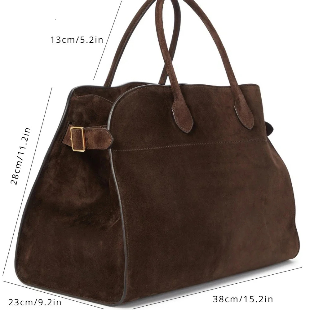 Genuine Leather Large Travel Margaux Handbag Women Shoulder Tote Bags Simple Classic High Quality Bolsa 11
