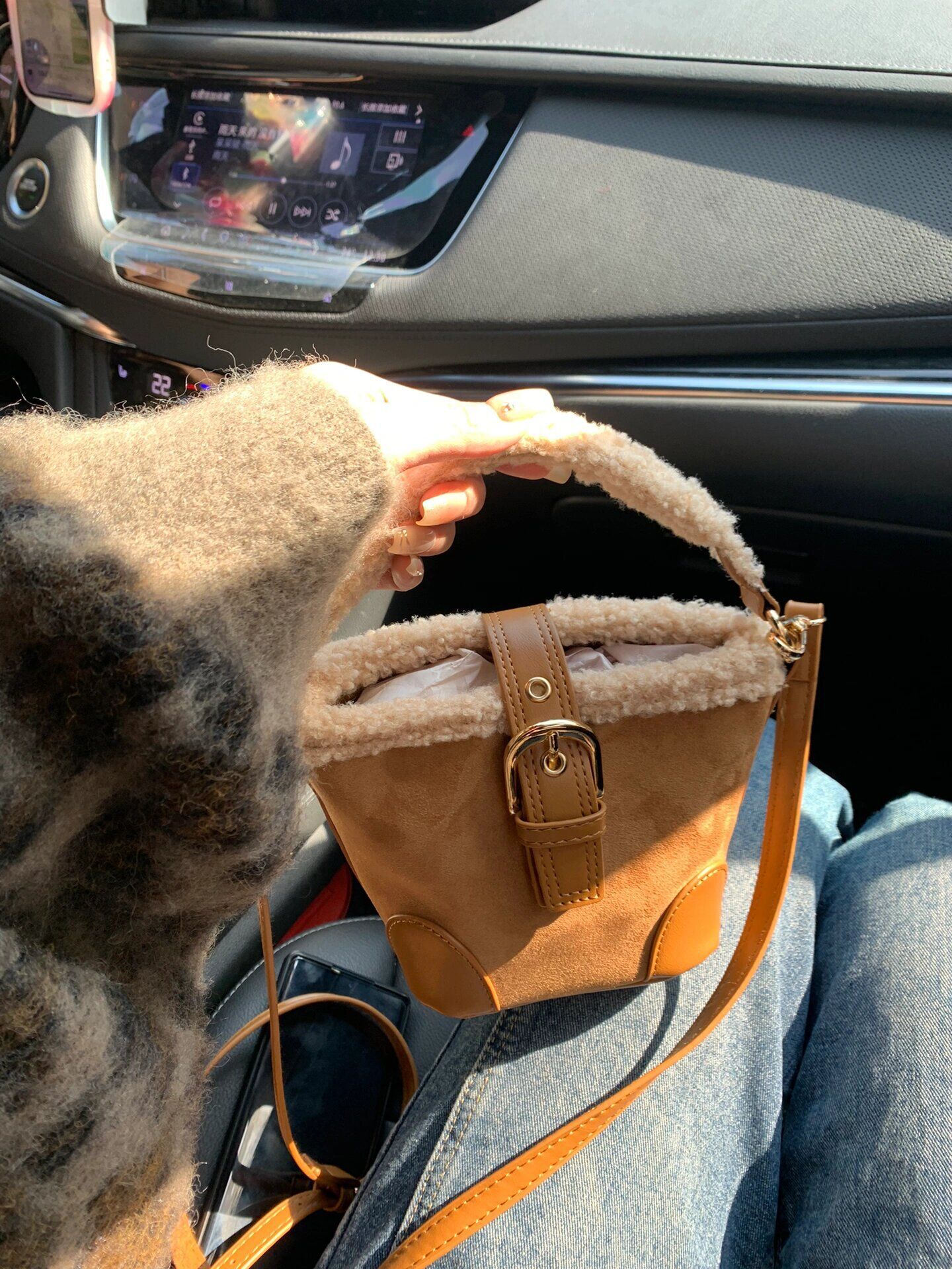free shipping bags Chain Bag plaid flap caviar shouder handbag chain leather double letter solid color buckle square stripe lady messenger