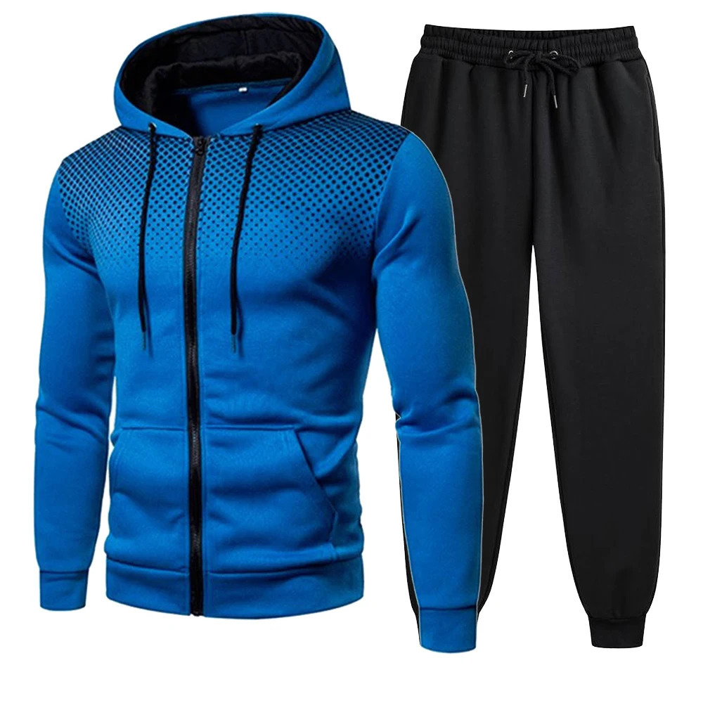 Mens Tracksuits Mens Clothing Men Sets Hoodie Set Zipper Sweatshirt Casual Sport Sweatpants Man Sweat Suit Set Running 241031 - view 7