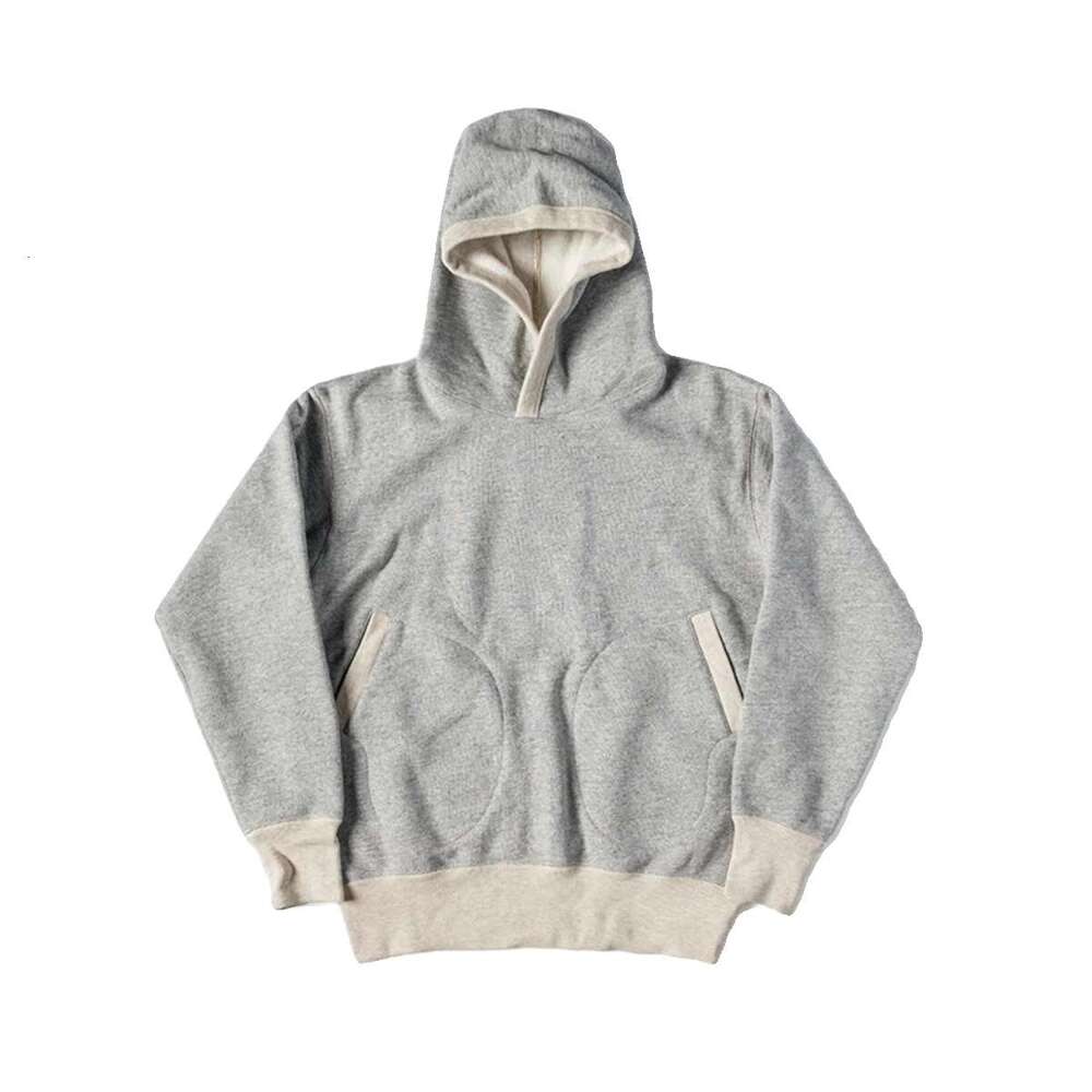 Red Bronson 1930S Bo Pockets Hooded Sweatshirt Extra Heavy Weight Cotton Hoodies
