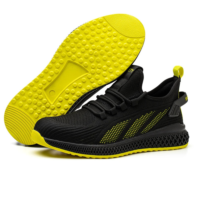 Steel Toe Safety Shoes for Men Women Lightweight Work Sneakers Puncture Proof Work Shoes Unisex Coustruction Safety Work Boots 241031