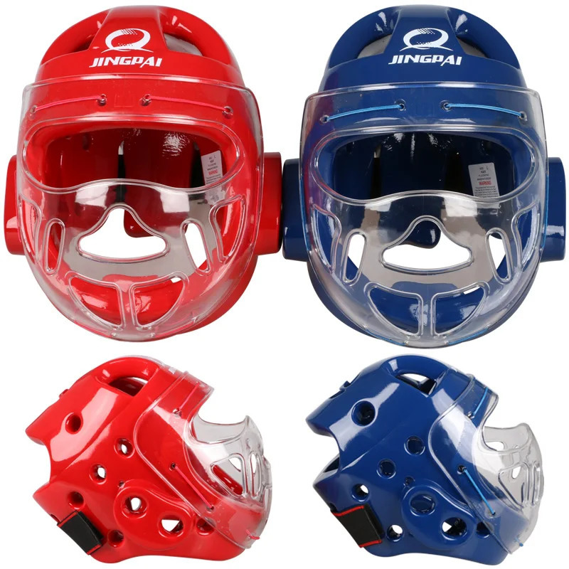 Full Face Head Guard Karate Helmet Taekwondo Headgear MMA Kick Boxing Protector Professional Training Helmets 241030