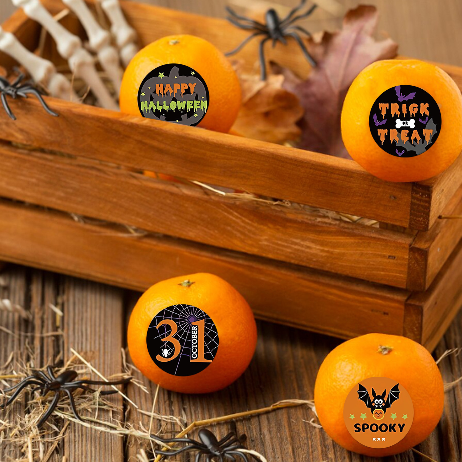 New New 500Pcshalloween Pumpkin Children's Cartoon Stickers Cute Kids Stationery School Teacher Supplies Reward Sticker Toy