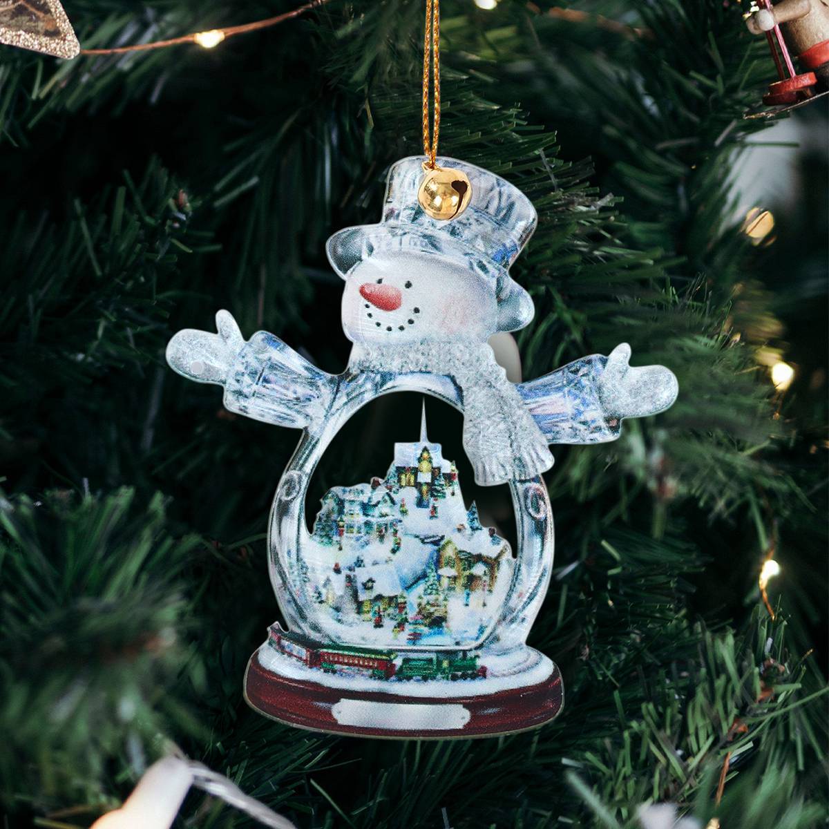 New Tree Acrylic Snowman Hanging Pendant Christmas Decoration For Home Xmas Cristmas Gifts Navidad Natal New Year