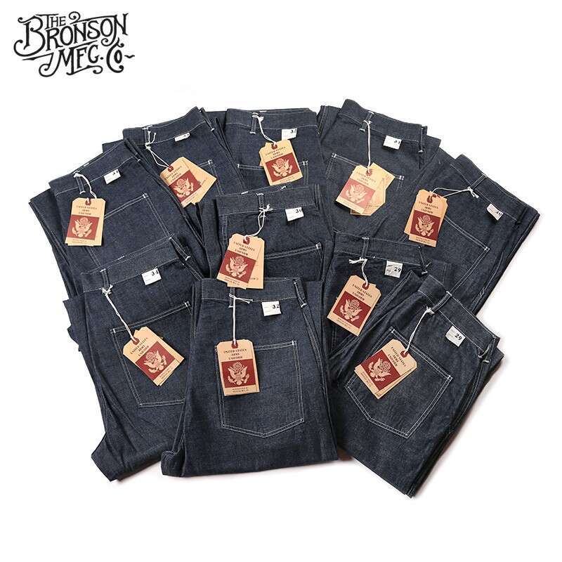 Bronson CCC P40 Dungarees Pant 10Oz Seedge Denim Army Utility Fatigue Trousers