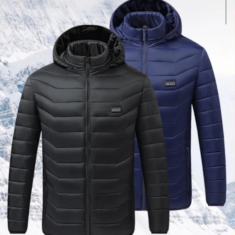 1521 Zones USB Heating Jackets Men Winter Warm Heated Electric Heated Jackets Waterproof Warm Jacket Coat Heated Vests 241031