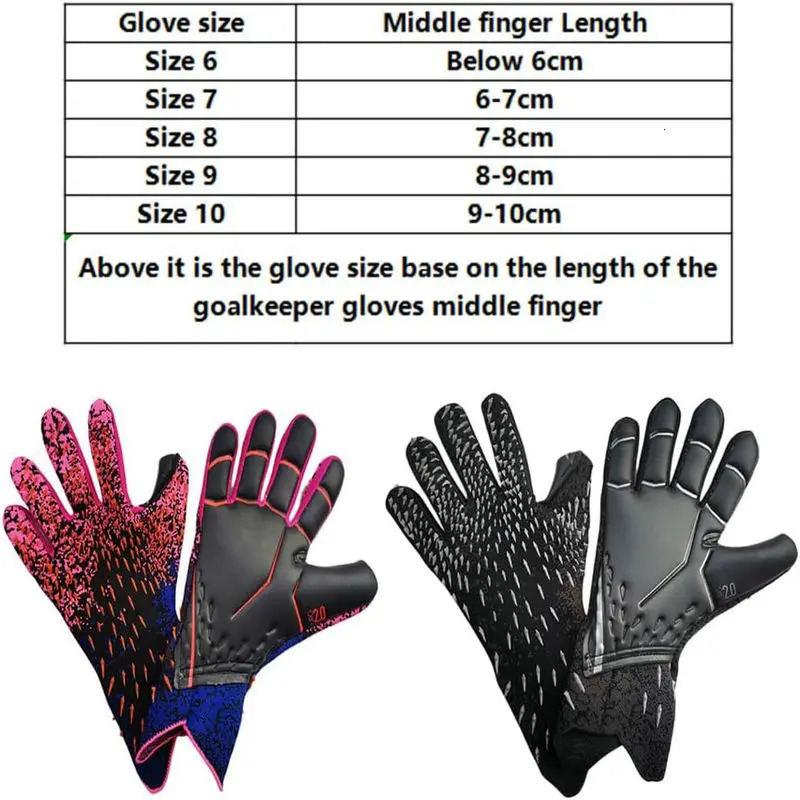 Latex goalkeeper gloves thick football professional protection adult and youth goalkeeper football goalkeeper football gloves 241030