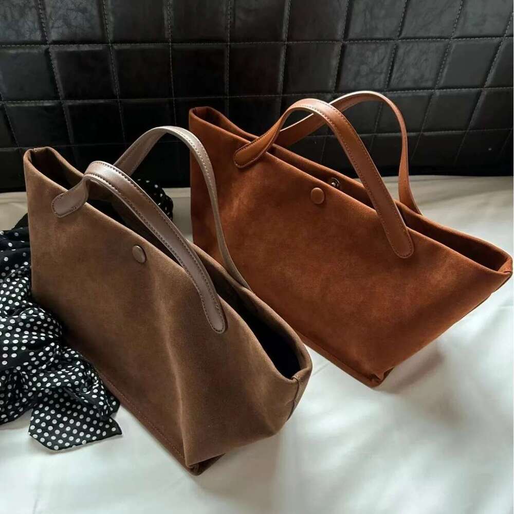 2024 Autumn And Winter New Real Suede Large Capacity Tote Bag