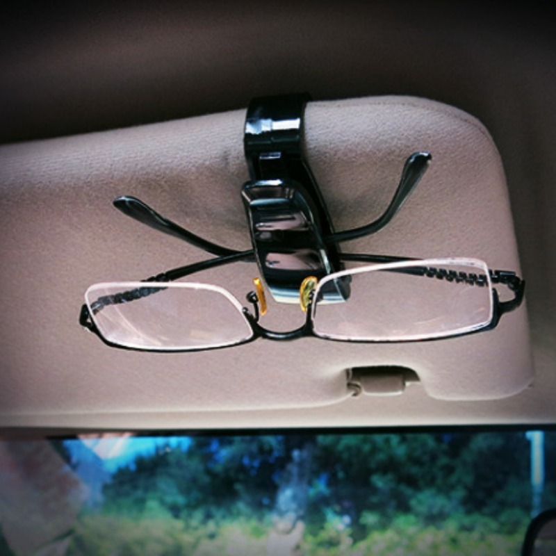 New Universal Car Auto Sun Visor Glasses Box Sunglasses Clip Card Ticket Holder Fastener Pen Case Eyeglasses Clips Accessories