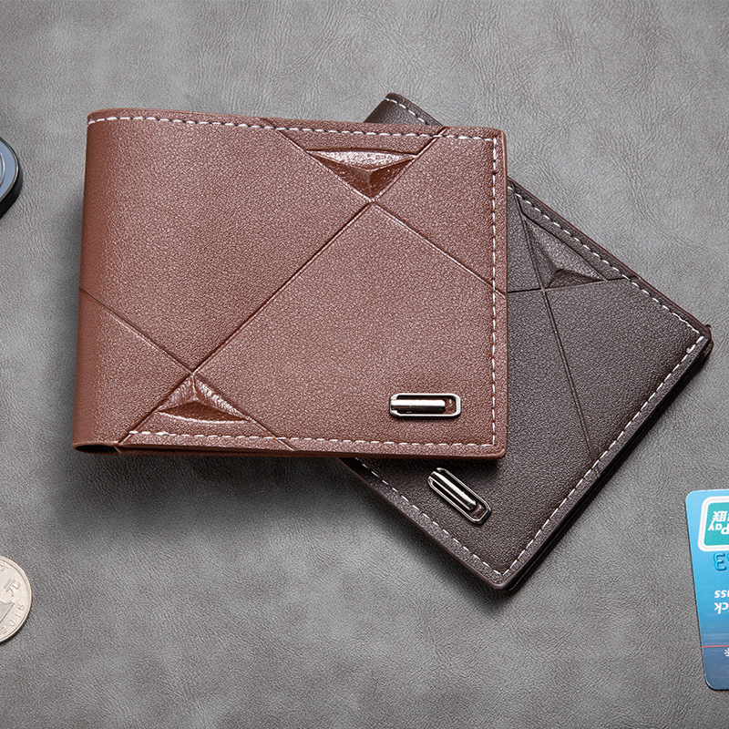 New designer hot selling zero function RFID business casual men's wallet large capacity fashionable waterproof card bag