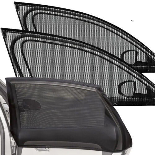 New 2 Pack Car Window Side Screen Sun Mesh Shade Cover Magnetic Sunshade Visor