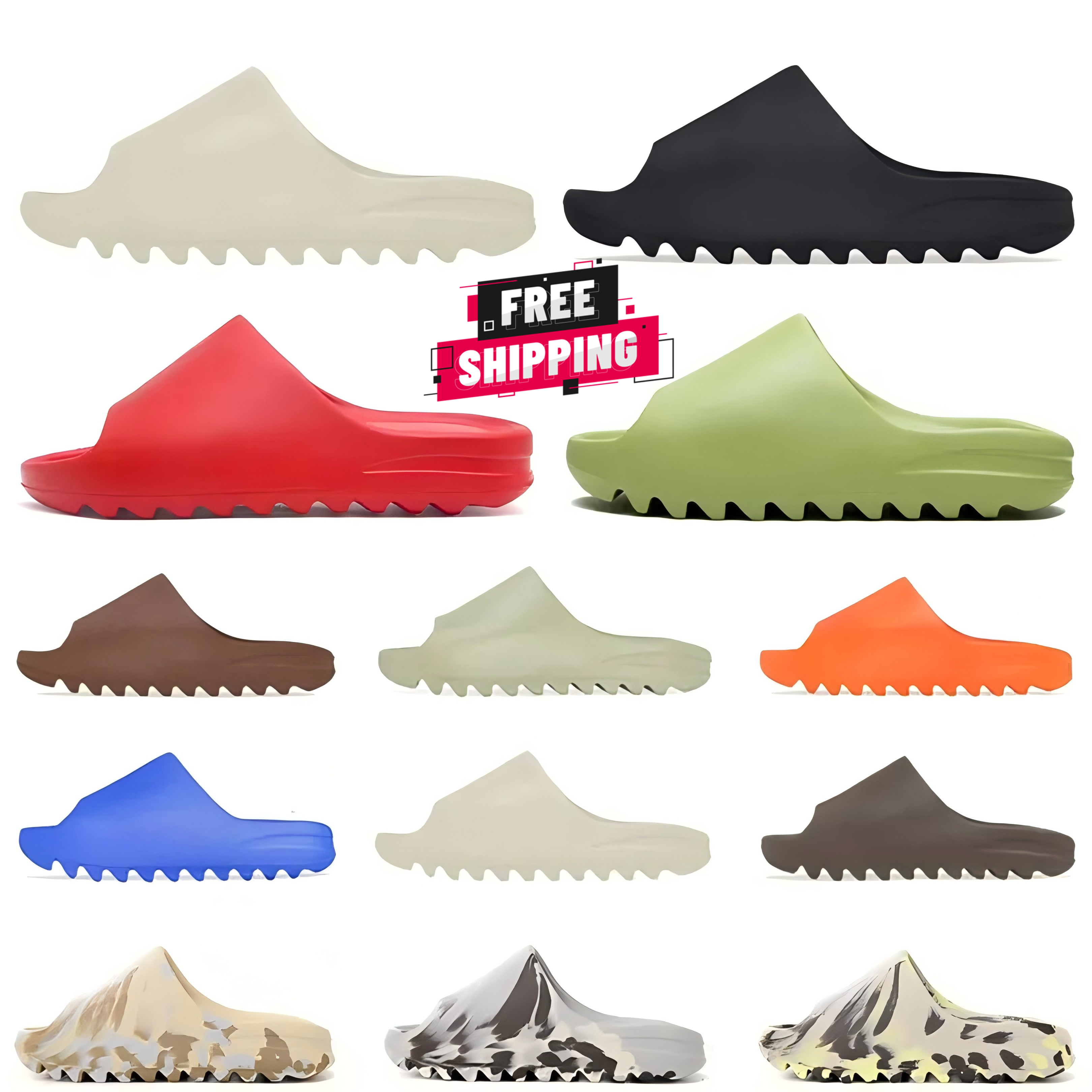 Free shipping Designer Slippers Men Women Sandals Salt Sand Onyx Ochre Bone Resin Granite Red Core Slipper Shoes Clog Desert Ararat Luxury Slides