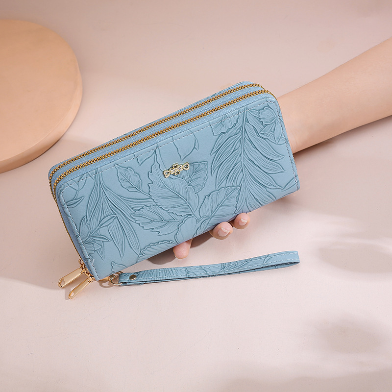 Women's new designer fashionable capacity handbag with high-quality long wallet