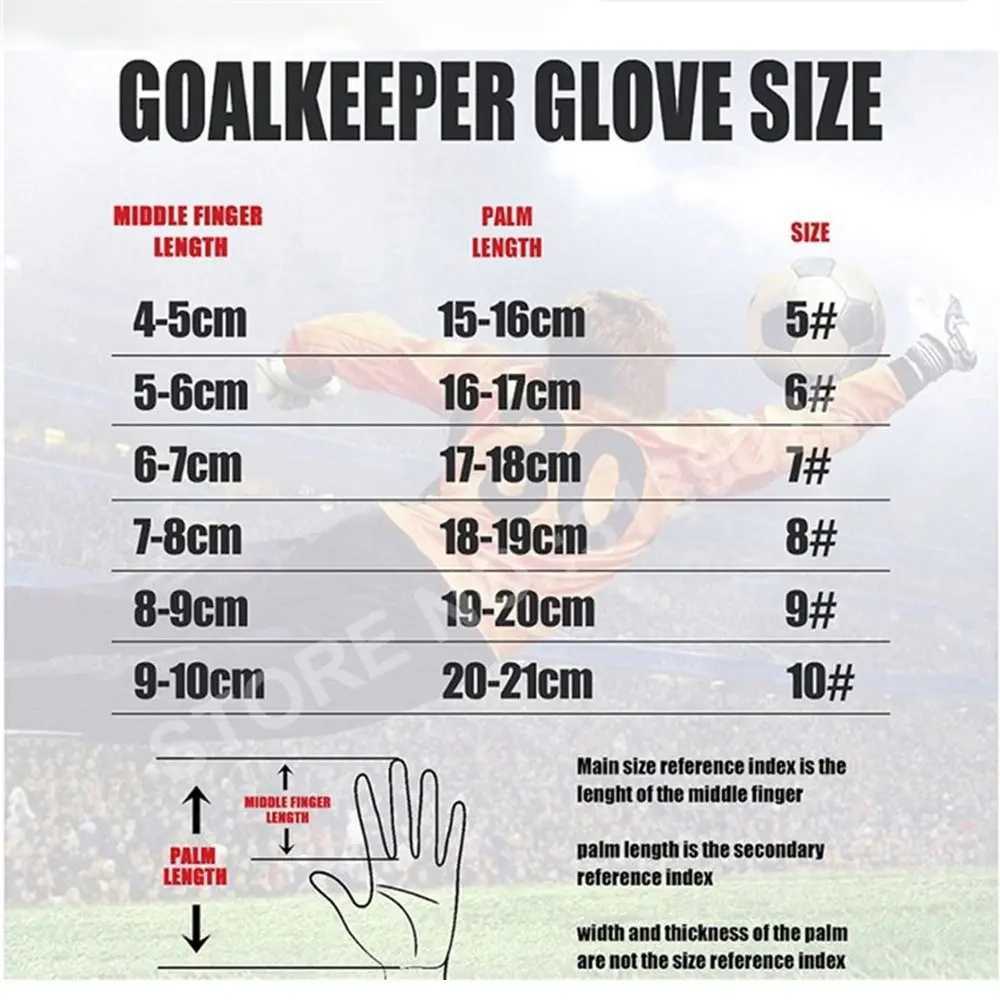 Anti-Slip Goalie Gloves Wear Resistant Finger Protection Latex Gloves Antiskid Adjustab Soccer Goalkeeper Gloves Play FootballXJ241030