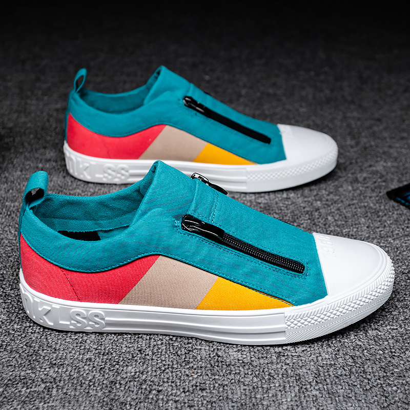 Casual Breathable Canvas Shoes 2020 New Fashion Flats Trending Sneakers Men Slip on Loafers