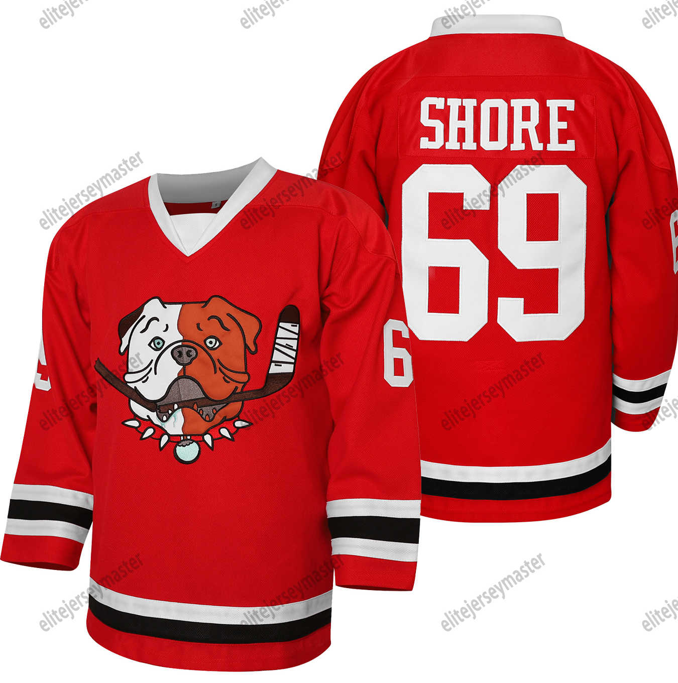 Hockey Jersey 69 Shoresy Black Blue red White Movie S-XXXL