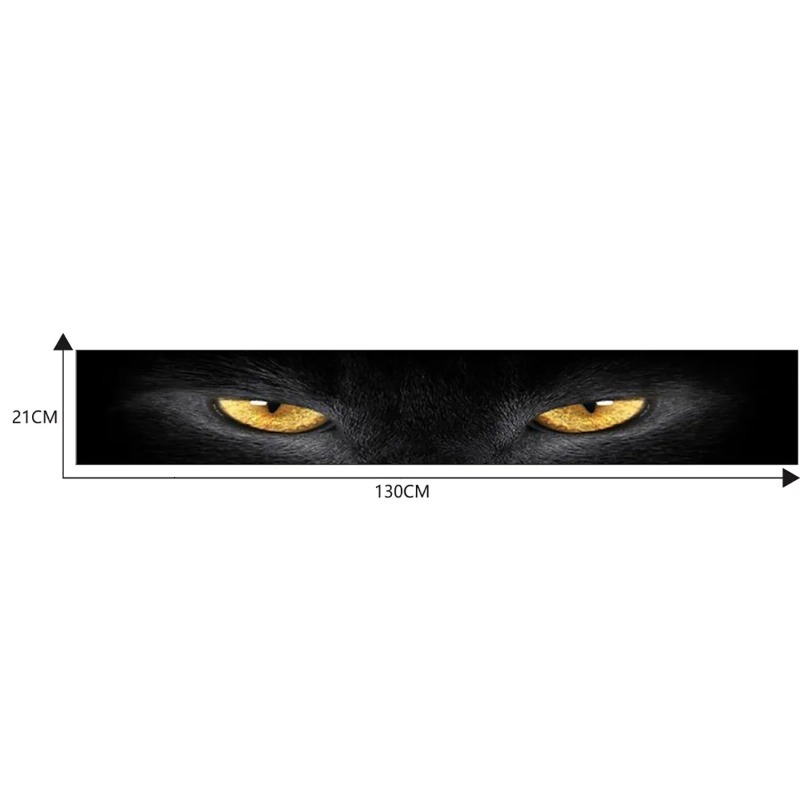 New 3D Car Stickers Wolf Eyes And Skull Pattern For Front Windshield Auto Rear Window Sunscreen Vinyl Decals Cool Animal Decoration