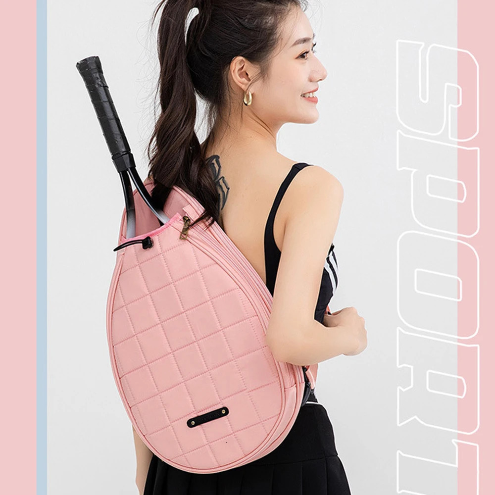 Outdoor Sports Large Capacity One Shoulder Diagonal Straddle Tennis Bag Racquet Bag Oxford Fabric Waterproof Badminton Bag 241031