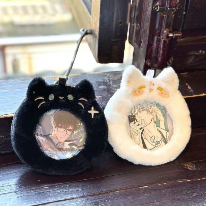 New designer cat fox plush bar wallet cute storage small pain relief bag transparent display food protection