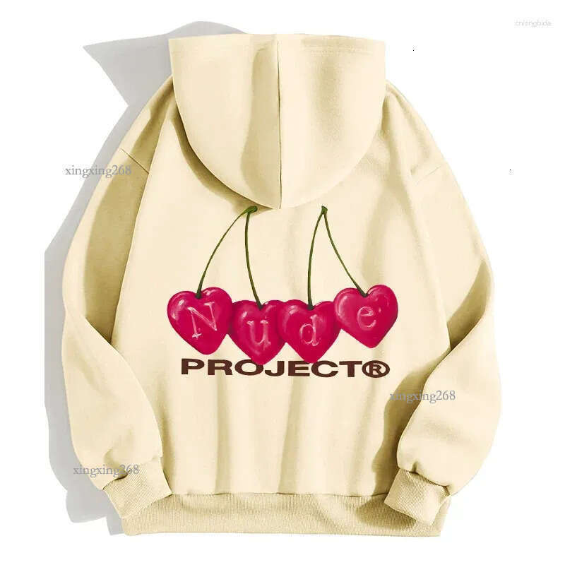 Men's Hoodies Nude Project Women's Men Hoodie Brand Sweatshirts Clothes Vintage Fashion Casual