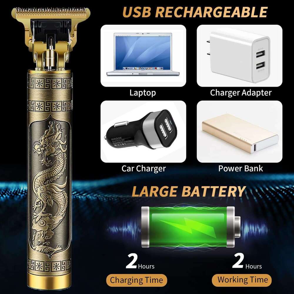 Factory Wholesale Rechargeable Electric Shaver Hair Clippers Wet and Dry Trimmer for Home Use