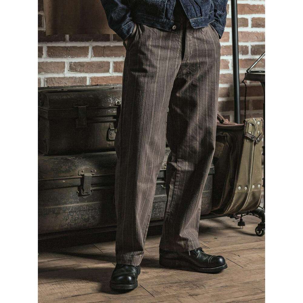 Bronson Lot 920 Old Time Pinstripe Work Pants Heritage Style Men's Suit Trousers