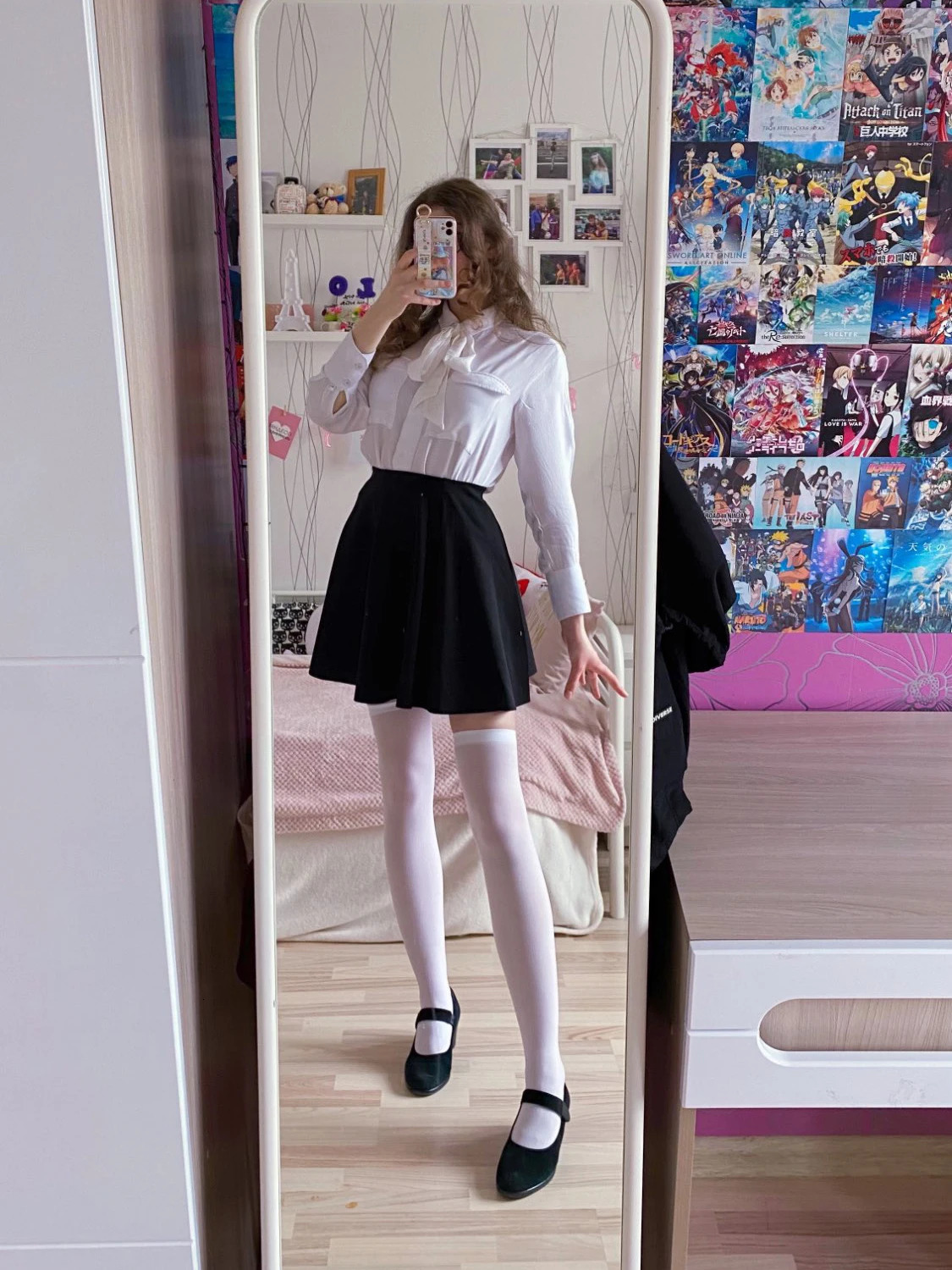 Solid Color Stocking Sexy Black White Long Stocks Over-the-calf Socks Lolita JK Cosplay Socks Womens Hosiery Thigh Stockings 241031