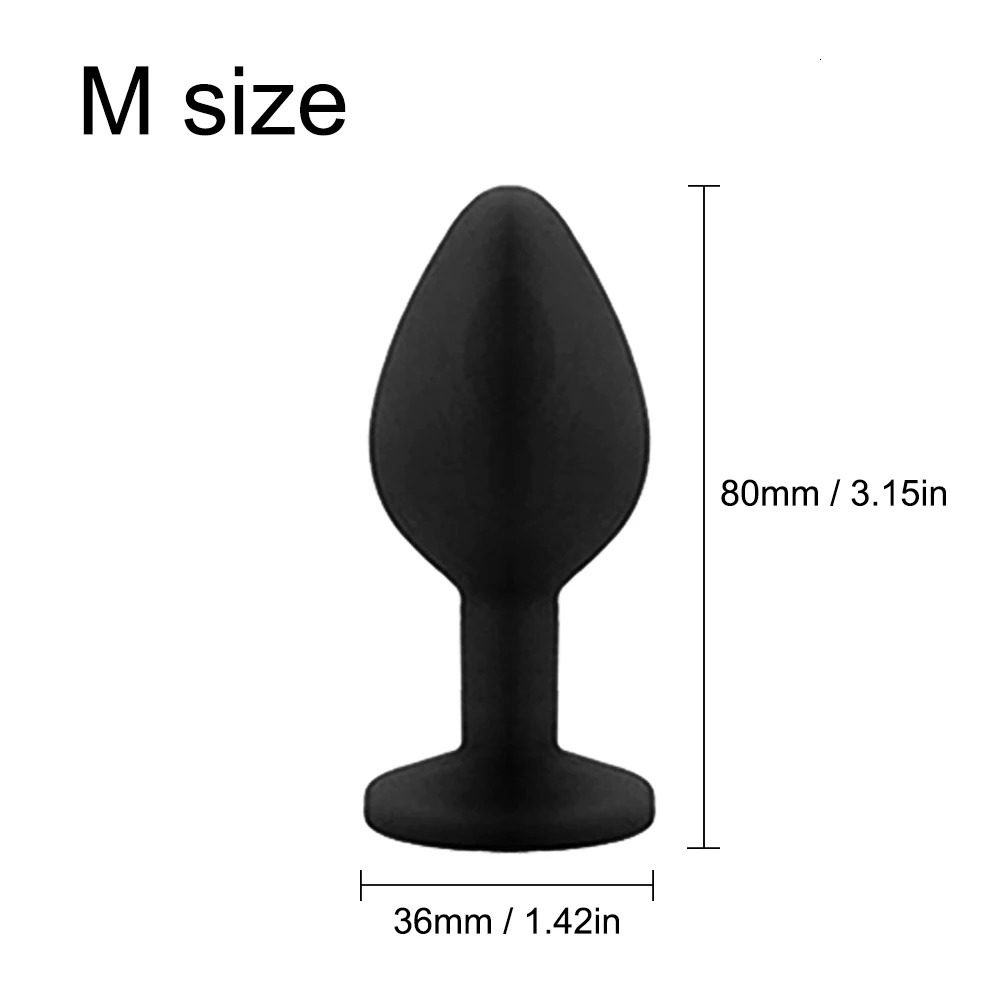 3 Sizes Sex Shop Adult Silicone Jewelry Anal Trainer Sex Prostate Back Yard Toy Anal Butt Plug for Women Man Couple Gay Unisex 241031