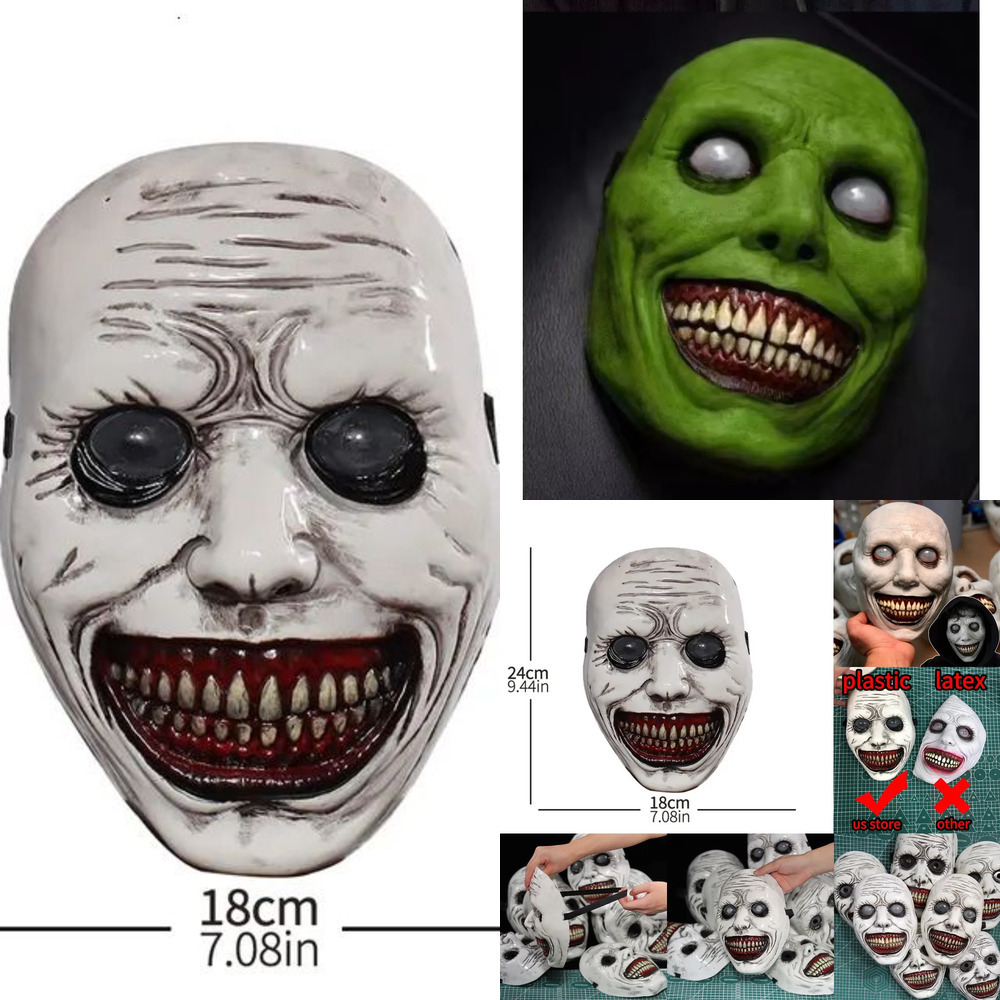 New New Horror The Exorcist Smig Face Demon Mask Cosplay Evil Creepy Ghost Skull Plastic Mas Halloween Carnival Party Costume Props