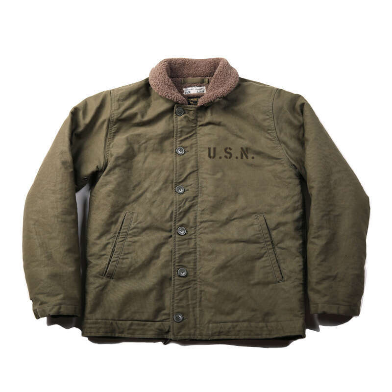 NON STOCK USN N-1 Deck Jacket Sherpa Ing Military Style Men Warm Coat 3 Colors