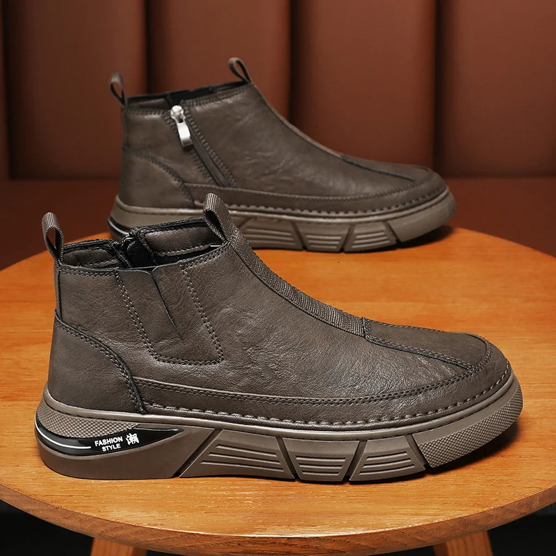 Mens bicycle mens winter high top anti slip wear-resistant waterproof spring and summer fashion fully matched 241031