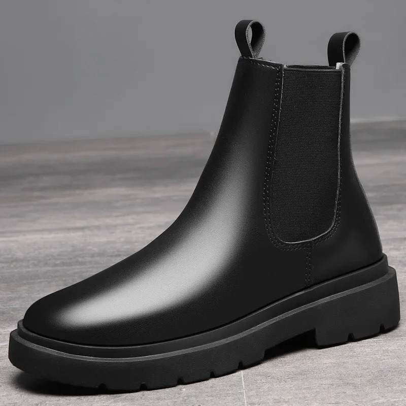 Womens boots Chelsea boots Mens casual leather cycling ankle boots Fashion waterproof shoes Mens boots 241031