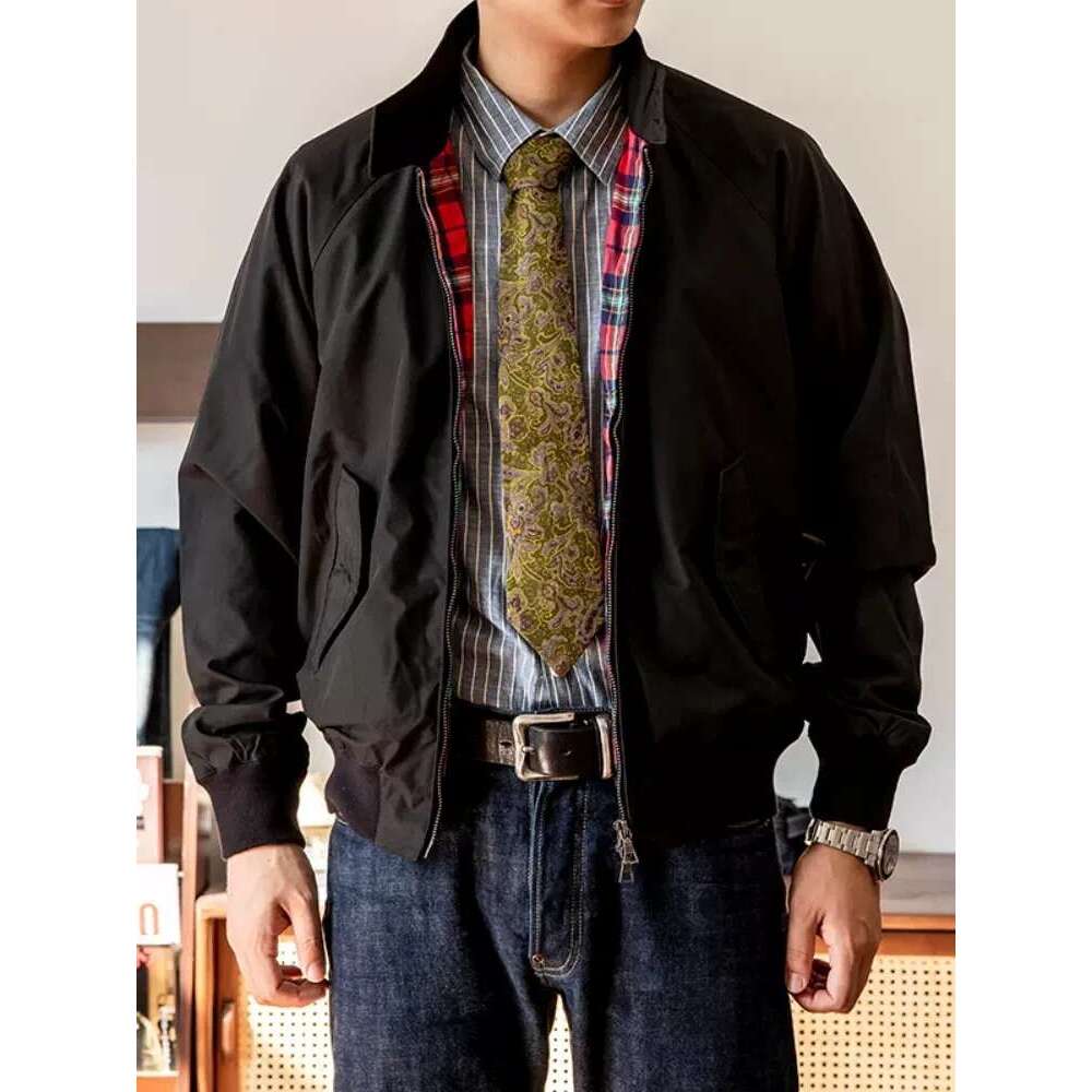 Red Tornado Classic British Style Timeless Menswear Golf Jacket Windbreaker