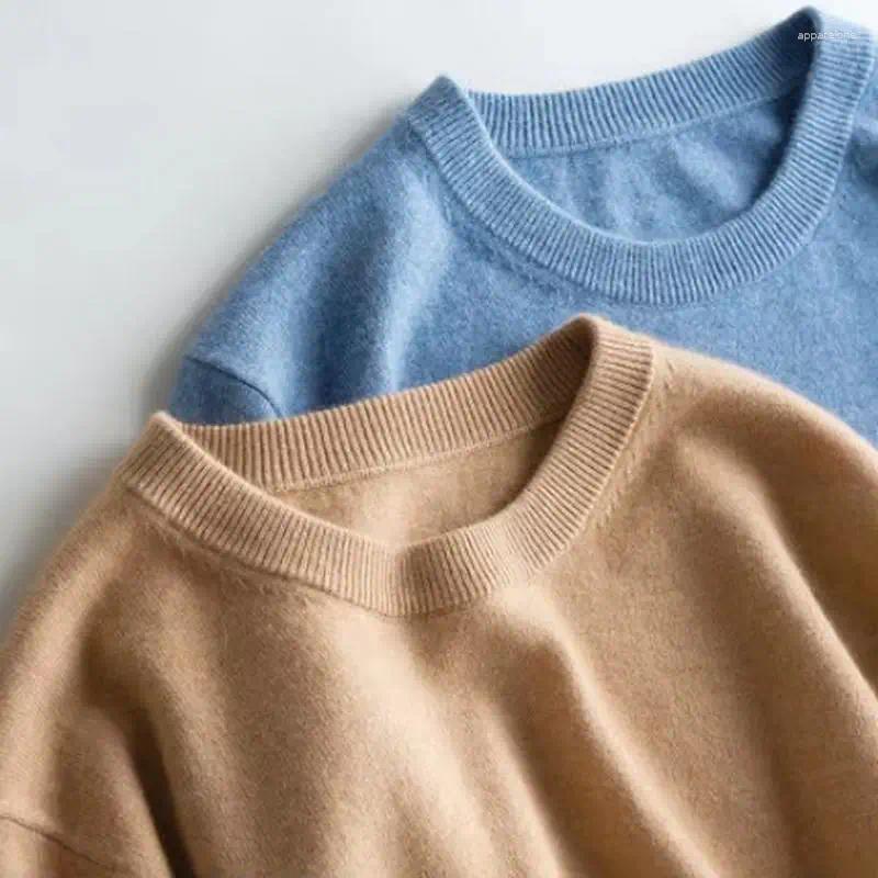 Men's Sweaters Cashmere Cotton Blended Pullover Men Sweater 2024 Autumn Winter Warm Clothes Jumper Hombre Robe Pull Homme Hiver Knitted